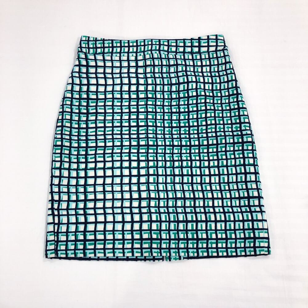 Kate Spade Judy Check Plaid Pencil Skirt Size 0 - Picture 11 of 12